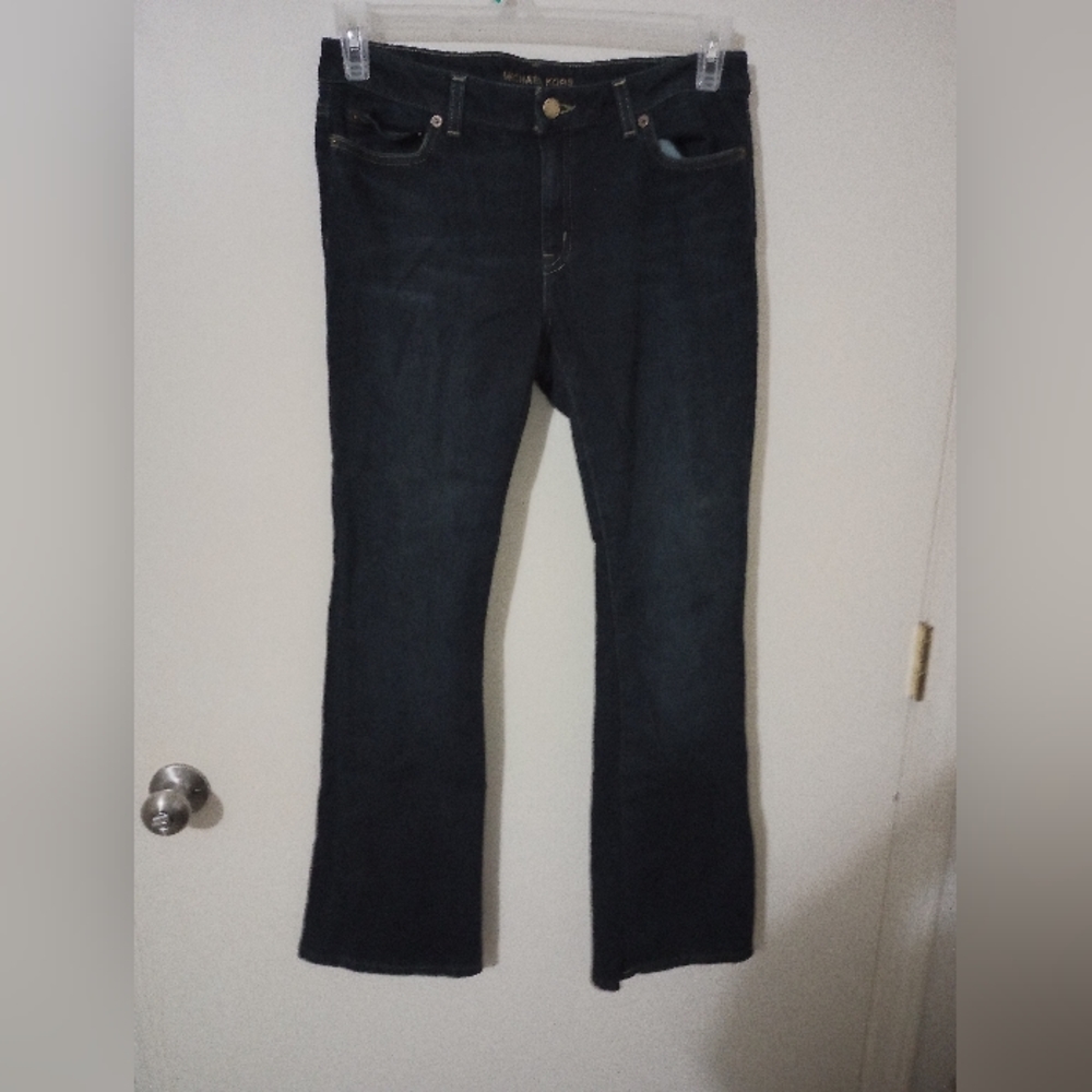 Michael kors women's size 8s bootcut dark blue jeans